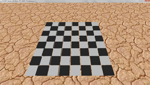 Abbildung 5: Schachbrett aus einzelnen Quadern